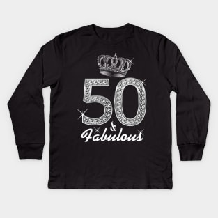 Womens 50th Birthday Gift Diamond 1968 T shirt for Women Kids Long Sleeve T-Shirt